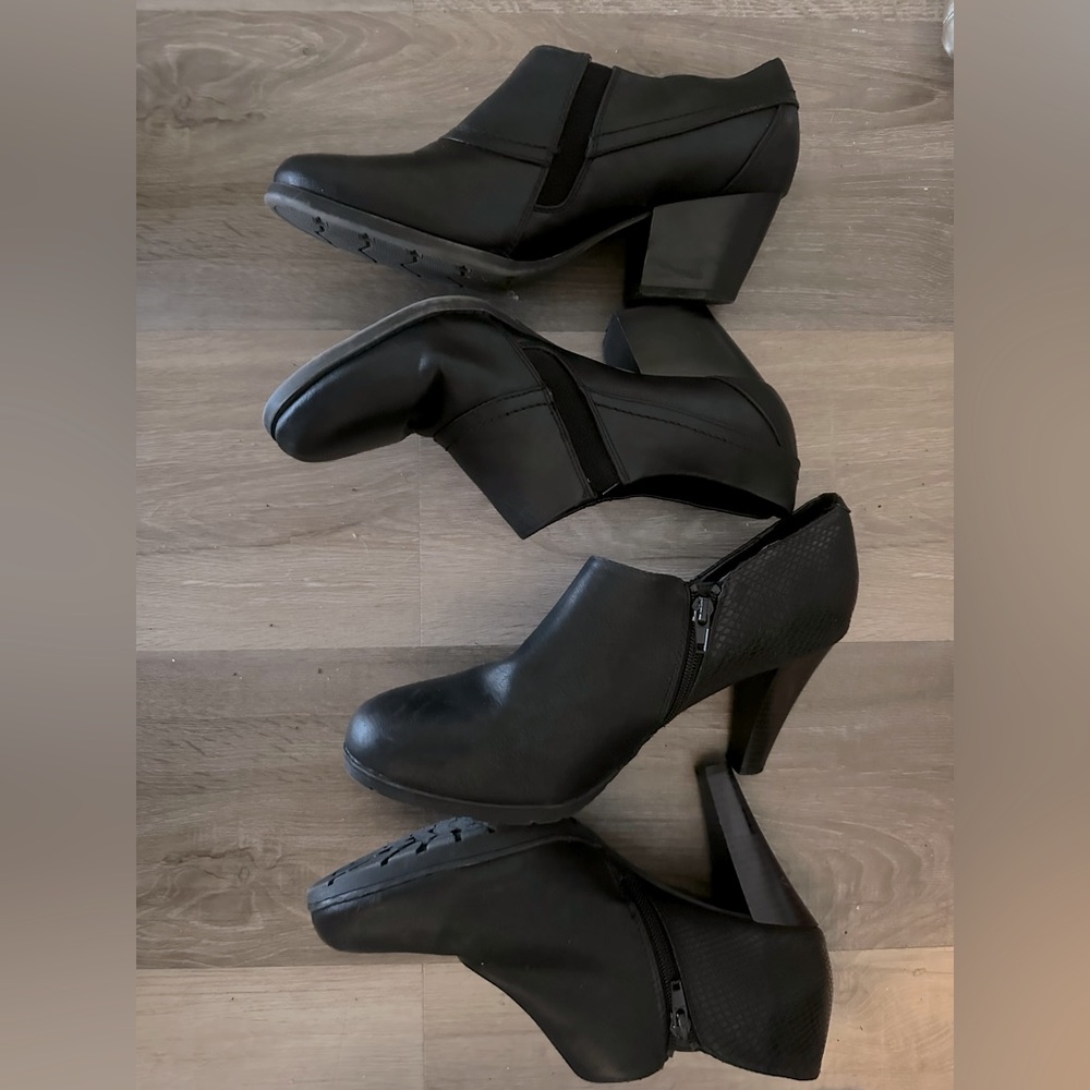 Black heels size 10